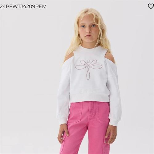 بلوز سفید استین فشن مارک tyess کد 2325688
