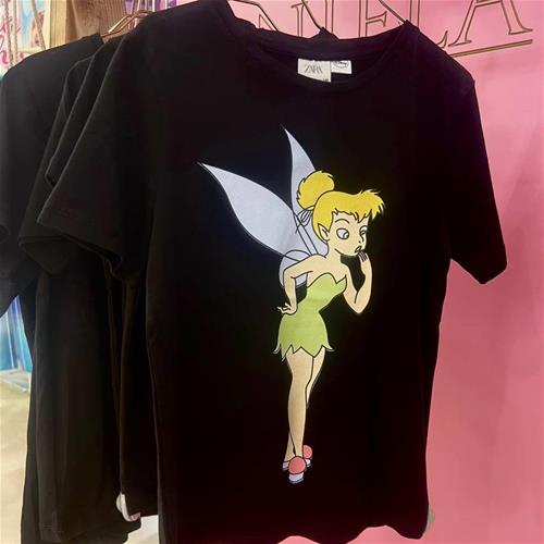 تیشرت مشکی دختر فرشته مارک zara- کد 66033200