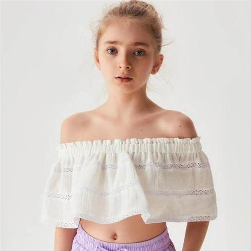 نیم تنه سفید نیمه مجلسی TYESS کد 203588